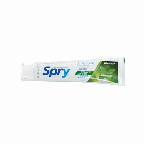 Spearmint Xylitol Toothpaste with Fluoride - Natural Anti-Cavity 5 oz 3 Pack