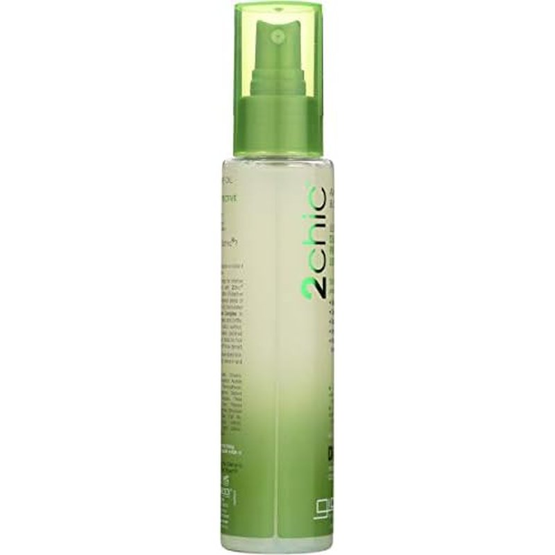 GIOVANNI 2chic Ultra-Moist Dual Action Protective Leave-In Spray - Protects from Heat Styling Breakage, Avocado & Olive Oil, Aloe Vera, Shea Butter, Botanical Extracts, No Parabens, Color Safe - 4 oz