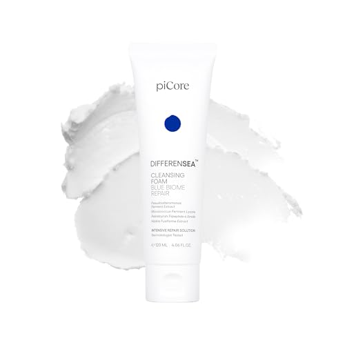 piCore Marine Microbiome Cleansing Foam - Gentle Skin Deep Cleanser, LHA Micro Bubble, 4.06 Fl Oz