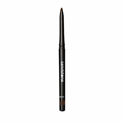 Sandstone Scandinavia Waterproof Eyeliner Pencil ? Hypoallergenic & Vegan ? Smudge-Proof Gel Formula ? For Sensitive Eyes ? Brown