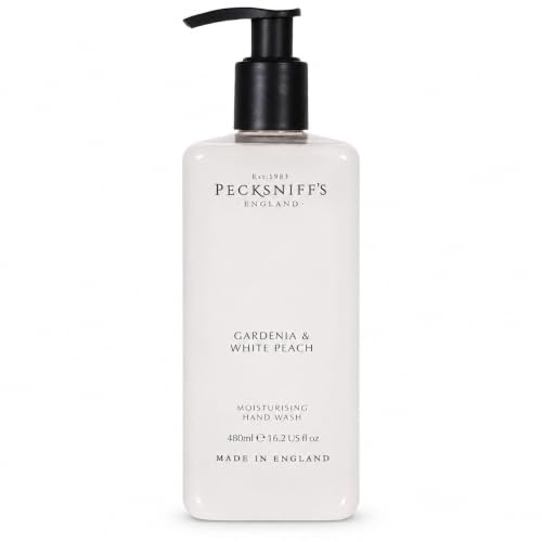 Pecksniff's Gardenia & White Peach Liquid Hand Soap 480ml – Refreshing Fragrance
