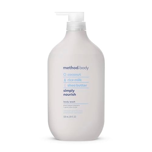 Method Simply Nourish Body Wash, Paraben & Phthalate Free, 28 oz (Pack of 1) + 18 oz (Pack of 1)