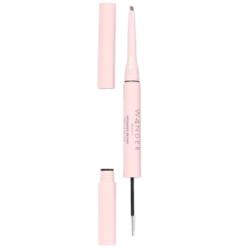 Wander Beauty Upgraded Brow Pencil & Gel Duo - Taupe - 2-in-1 Brow Makeup with Castor Oil, Peptides, Panthenol - Dual-Sided Filler, Definer & Lifter for Fuller Brows - 0.05 fl oz