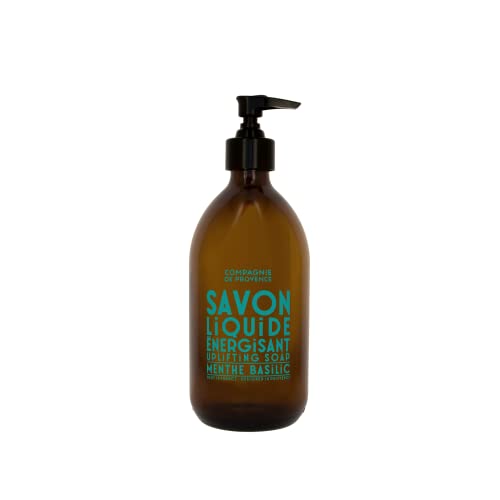 Liquid Hand & Body Soap - Mint Basil Scent, 10 Fl Oz, Verbena Variation