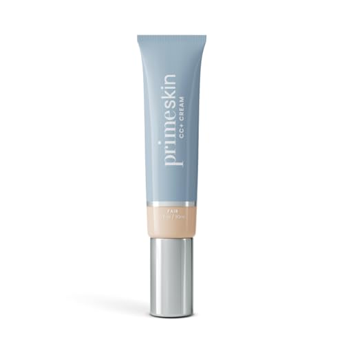Prime Prometics PrimeSkin CC+ Cream for Mature Women ? Lightweight Liquid-to-Powder Foundation ? Blurs Pores & Covers Age Spots ? Crease-Free, Hydrating & Soft-Matte Finish for Sensitive Skin (Fair)