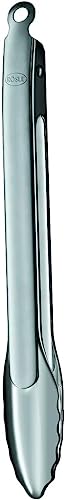 12-Inch Stainless Steel Locking Tongs with One-Handed Operation - Rösle