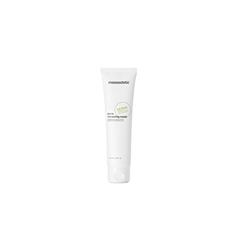Mesoestetic Pure Renewing Mask, 100ml/3.38 fl. oz., Exfoliating Pore Treatment for Acne Prone Skin