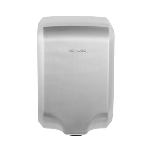 Stainless Steel Hand Dryer for Bathroom Commercial ADA Compliant Hot Cold Air Switchable Wall-Mounted