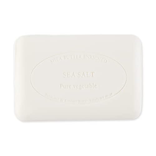 Pre de Provence Artisanal Soap Bar, Enriched with Organic Shea Butter, Natural French Skincare, Quad Milled for Rich Smooth Lather, 8.8 Ounce, Sea Salt
