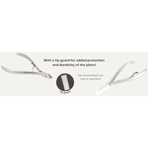 Professional Cuticle Nipper Mundial 772 PR - Brazilian Manicure Quality Long Handle Stainless Steel Trimmer Cutter for Fingernails and Toenails (Pack of 2)