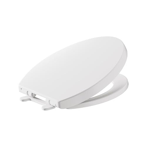 Elongated Slow-Close Toilet Seat with Telescoping Lid - White, American Standard 5025A65G.020