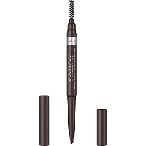 Brow This Way Eyebrow Definer - 003 Dark Brown by Rimmel London for Women - 0.008 oz Eyebrow Pencil