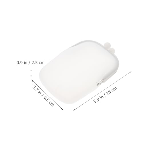 Silicone Storage Bag Small Travel Makeup Pouch Compact Cosmetic Organizer for Earphone Cash Coin Holder Durable Silicone Makeup Bag