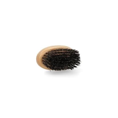 Cella Milano, Beard & Mustache Brush ? Handmade in Italy with Boar & Nylon Bristles ? Grooming Brush for Men¡¯s Facial Hair, Tames & Softens Beard, Anti-Static Wood Handle
