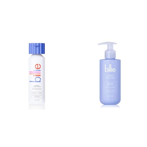 Billie Whipped Shave Cream - Lavender & Bergamot Scent - 6.5 fl oz & V Smooth - Shave Gel + Cleanser for Pubic Hair & Skin - pH-Balanced - Fragrance-Free