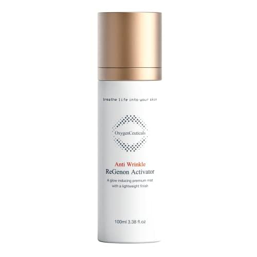 OxygenCeuticals ReGenon Activator ? Antioxidant Ampoule Mist with Camellia Flower Water, Oat Seed Extract, Lecithin & Oxygen, Hydrating & Brightening Toner Mist. 3.38 fl.oz (100ml)