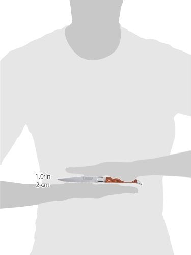 Trudeau Laguiole Steak Knives Set of 6 - Premium Stainless Steel & Pakkawood Handles