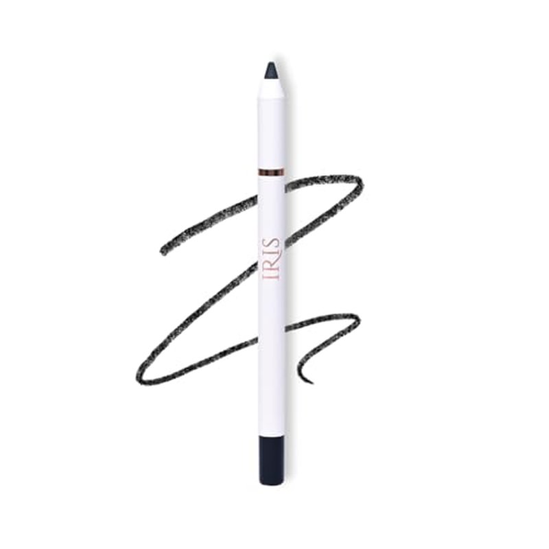 IRIS Waterproof Kajal & Kohl Pencil | Ultra Black, 24-Hour Matte Finish | Smudge-Proof, Vegan, Cruelty-Free | Ceramide-Infused to Lock in Moisture | 1.2 mL (Kajal)