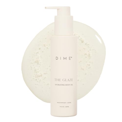 DIME Beauty Glaze Body Oil - Hydrating Dry Body Oil with Argan & Jojoba, 4 oz