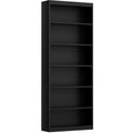 Shintenchi 6-Tier Tall Bookcase in Black, 23.6"W x 9.3"D x 70.9"H, Modern Industrial Shelving