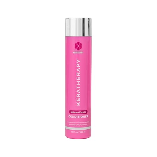 Keratherapy Keratin Infused Volume Conditioner, 10.1 fl. oz., 300 ml - Thin Hair Conditioner for Volume & Thickening - With Hemp Seed Oil, Indian Laurel Extract, Sea Kelp & Hydrolyzed Silk