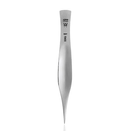 GERMANIKURE Pointed Splinter Tweezers in Leather Case, Ethically Made in Solingen Germany