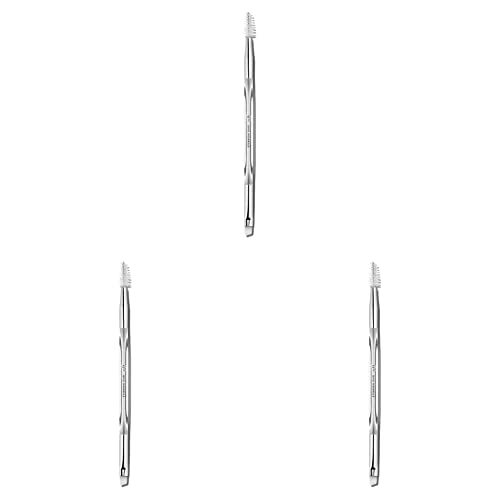 e.l.f. Precision Dual-Sided Eyebrow Brush, Synthetic (Pack of 3) White