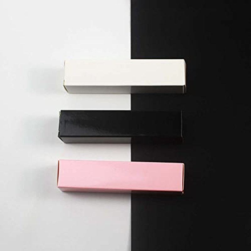 COSIDEA 50 PCS Empty Black Lip Gloss Boxes W23 xW23 xH103mm / 0.9 * 0.9 * 4.05 inch, Cosmetic Perfume/Mascara Box Packaging for Small Business Wholesale, small Kraft Paper Box Luxury Holder Wrapping