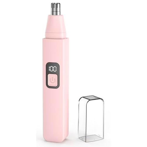 Nose Hair Trimmer Rechargeable Cordless Painless Ear Eyebrow Trimming Tool Dual Edge Blades Razor