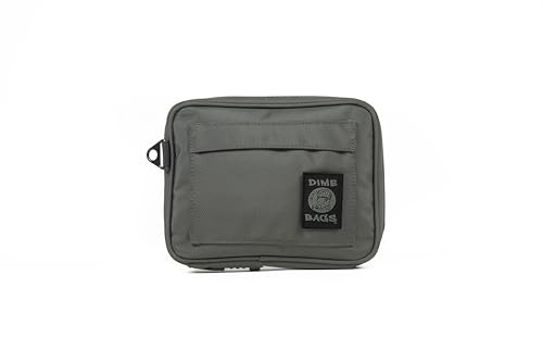 Green 5 Inch Lockable Odor Sealing Pouch with Hidden Storage - Carbon-Lined