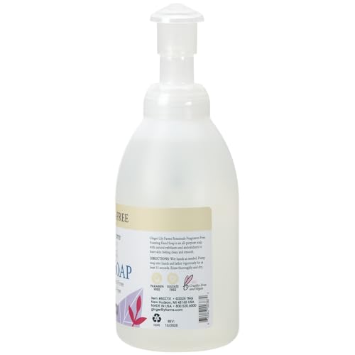 Ginger Lily Farms Botanicals All-Purpose Foaming Hand Soap Refill, Fragrance Free, 100% Vegan & Cruelty-Free, Unscented, 20 Fl Oz (Pack of 1)