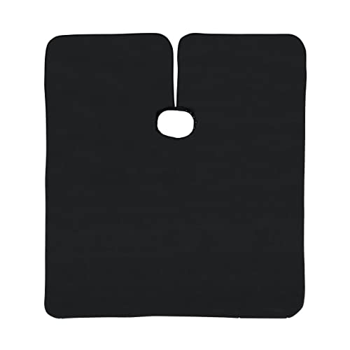 Cricket Static Free Haircutting Cape for Professional Stylist Salon Barbershop Hairdresser Anti-Static Cape for Haircuts, Adjustable Snap Neck Closure, Black