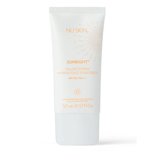 Nu Skin Sunright Solar Sunscreen SPF 50+ | Broad-Spectrum UVA/UVB Protection for Face & Body (50mL) | Water-Resistant for 80 Minutes | Lightweight, Non-Greasy Formula