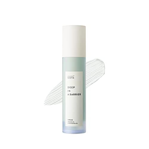 SIORIS Deep In A Barrier Cream 1.69 fl.oz: A Tamanu Oil-powered, organic and vegan intensive skin repair cream, strengthens the skin barrier, soothes sensitive skin, and deeply moisturize