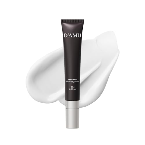 D'AMU Retinol Eye & Neck Cream ? Brightening & Firming Cream for Dark Circles, Wrinkles & Pigmentation with Vita 5X, Astaxanthin & Spicule ? Korean Skincare ? 1.6 oz
