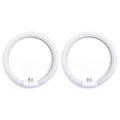 lumenivo 5.5 Inch Outside Diameter, T4 12W 6400K Circular Fluorescent Bulb, Replacement for Conair Round Makeup Mirror - 2 Pack
