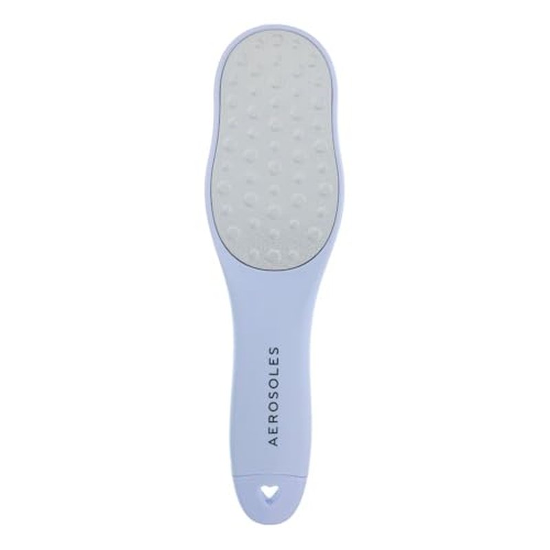 Aerosoles Double-Sided Foot File with Foot Scraper - Stainless Steel Pedicure Tool for Soft, Smooth Feet