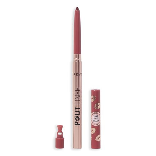 Revolution Beauty London, Pout Bomb Plumping Lip Liner, Long-Lasting Lip Shaper with Hyaluronic Acid & Vitamin E, Vegan & Cruelty-Free, Cherry Red