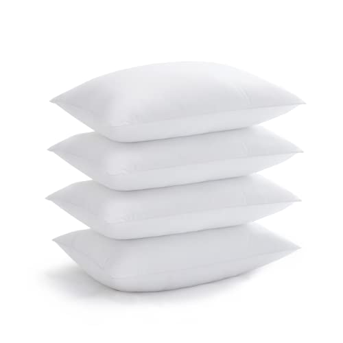 White King Bed Pillows Pack of 4 - Cooling Hotel Quality Down Alternative