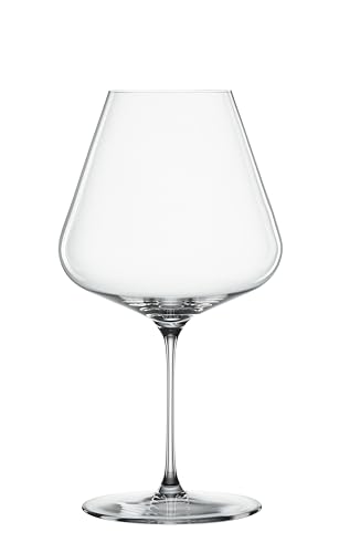 Burgundy Wine Glasses Set of 2 - Large Bowl Red Wine Glasses for Pinot Noir & Burgundy - Lead-Free Crystal Stemware