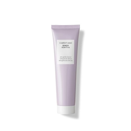 [ comfort zone ] Remedy Cream To Oil Cleanser, Soothing Nourishing Face Wash, Ultra Gentle, Fragrance Free, Marula Oil, Clean Beauty, Made in Italy, Sensitive & Redness Prone Skin, 5.07 Fl Oz