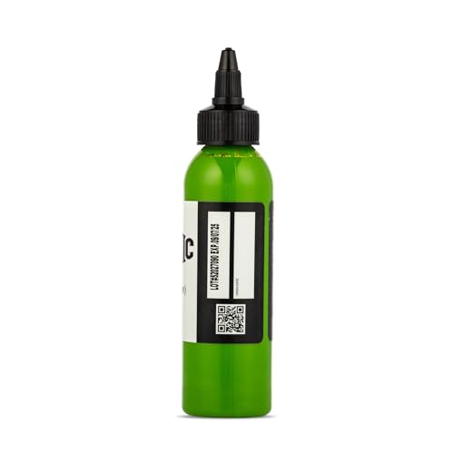 Dynamic Color Lime Green Tattoo Ink 4 oz Made in USA for Professional Artists