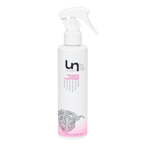 Unwash Leave-In Detangler Spray for Frizz Control & Heat Protection - 6.25 fl oz