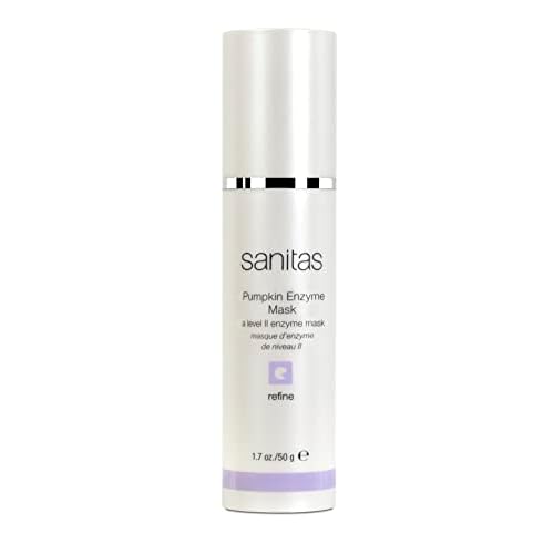 Sanitas Skincare Pumpkin Enzyme Mask, Exfoliating, Brightening Treatment Mask, Organic Pumpkin, Vitamin C, Vitamin E, 1.7 Ounce