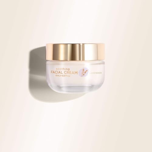 Fleurissent Soothing Facial Cream with Lavender ? Long-Lasting Hydration, 6-Flower Fusion, Antioxidant-Rich Botanicals, Supports Smooth & Healthy-Looking Skin, Nourishing & Moisturizing, 0.5FLOZ(15ML)