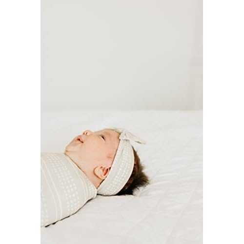 Copper Pearl Baby Bows: Stylish Headbands for Baby Girls, Premium Soft and Stretchy Baby Headbands, Perfect for Newborns, Trendy Designs - Clay
