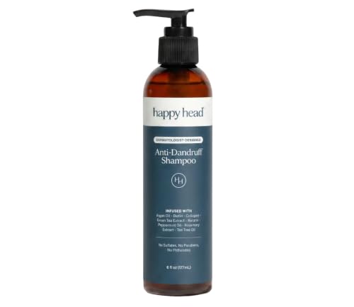 Happy Head Anti-Dandruff Shampoo for Itchy Scalp, 6 Fl Oz - Dermatologist-Designed Relief