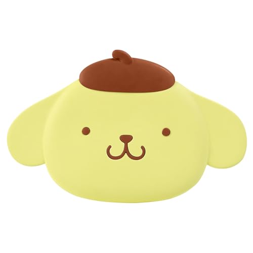 Impressions Vanity Pompompurin LED Compact Mirror with Pompompurin Figural Shaped Design, 3X Top Magnified Mirror with Touch Sensor, Velvety Soft Touch Finish LED Light Makeup Mirror