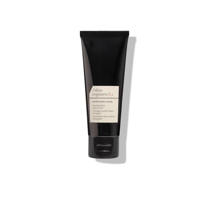 /skin regimen/Lx Pink Kaolin Mask, Illuminating Clay Mask, Brightens, Evens Tone, Hydrates, Longevity Complex¢â, Pink Clay, Clean Beauty, Vegan, Dull Skin, Weekly Treatment, 2.54 Fl Oz