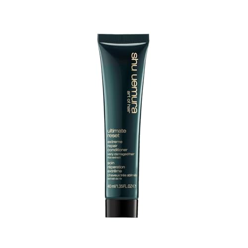 shu uemura art of hair Ultimate Reset Extreme Hair Repair Conditioner - Strengthens to Reduce Breakage and Split Ends, Deeply Conditions and Nourishes Damaged Hair, With Japanese Rice Extract, 8 Fl Oz